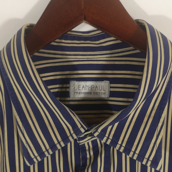 Jean-Paul (4) Men's Tailor-Made Designed Dress Shirts 3X-Tall Premier Cotton EUC - Picture 7 of 16